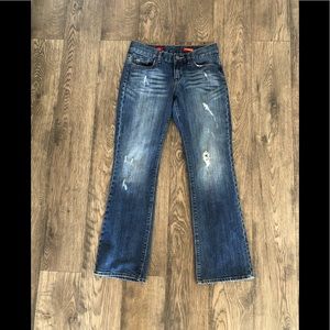 EXPRESS Eva Bootleg distressed jeans
